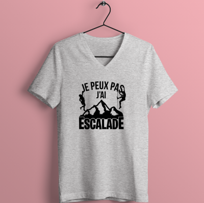 TEE-SHIRT "JE PEUX PAS J'AI ESCALADE"