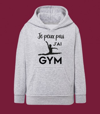 SWEAT ENFANT " JE PEUX PAS J'AI GYM" (GRAND ÉCART)