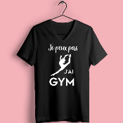 TEE-SHIRT "JE PEUX PAS J'AI GYM" (SAUT)