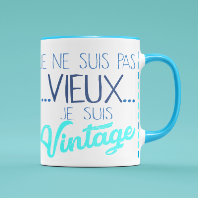 MUG JE NE SUIS PAS VIEUX JE SUIS VINTAGE