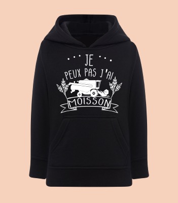 SWEAT ENFANT " JE PEUX PAS JAI MOISSON"