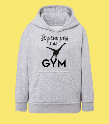 SWEAT ENFANT " JE PEUX PAS J'AI GYM" (POUTRE)