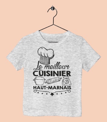 TEE SHIRT ENFANT "LE MEILLEUR CUISINIER HAUT MARNAIS"