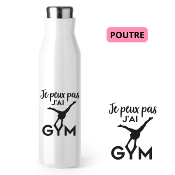 BOUTEILLE ISOTHERME "JE PEUX PAS J'AI GYM"