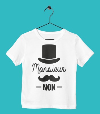 TEE SHIRT ENFANT "MONSIEUR NON"