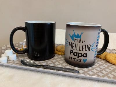 MUG MAGIQUE "POUR LE MEILLEUR PAPA DU MONDE"