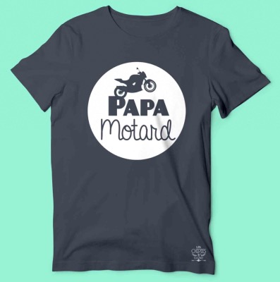 TEE-SHIRT  "PAPA MOTARD"