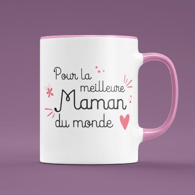 MUG "POUR LA MEILLEURE MAMAN DU MONDE"