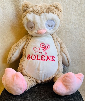 PELUCHE CHOUETTE PERSONNALISABLE