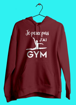 SWEAT "JE PEUX PAS J'AI GYM" (GRAND ÉCART)