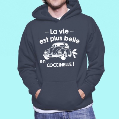 SWEAT " LA VIE EST PLUS BELLE EN COCCINELLE"