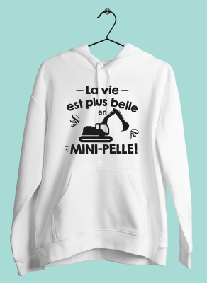 SWEAT "LA VIE EST PLUS BELLE EN MINI-PELLE"