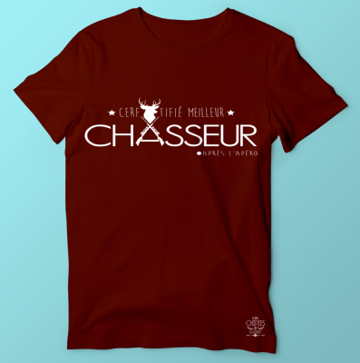 TEE-SHIRT "LE MEILLEUR CHASSEUR APRES L'APERO"