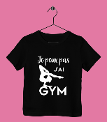 TEE SHIRT ENFANT "JE PEUX PAS J'AI GYM" (SOL)