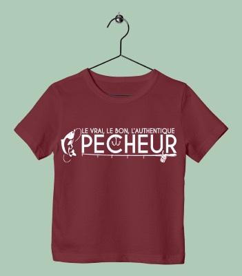 TEE SHIRT ENFANT "L'AUTHENTIQUE PECHEUR"