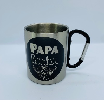 Tasse inox "Papa Barbu"