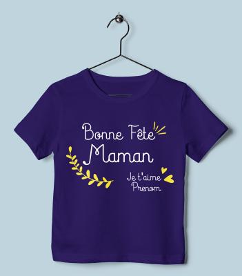 T-SHIRT "BONNE FÊTE MAMAN"